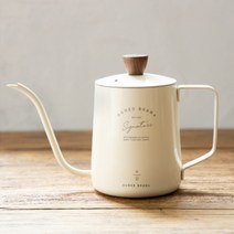 빈플러스 시그니처 드립포트 600ml 화이트 핸드드립 주전자