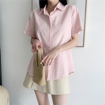 [겟잇미] 사라인 카라 얇은 데일리 봄 기본셔츠 (8549906)