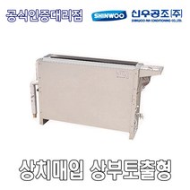[신우공조] 팬코일유니트 상치매입 상부토출형 SFC-40TM, 우배관