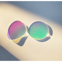 홀로그램 아크릴 티코스터 오로라 컵받침 티매트, 원형, 5mm