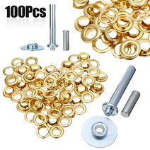 mayitr 100pcs 펀치 그로밋 및 타포린 천막 수리 키트 구멍