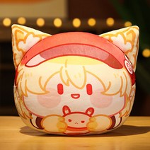 원신 캐릭터 베개 귀여운 펜던트 원신 굿즈 게임 애니메이션 굿즈 맞춤 피규어 선물 10cm 펜던트 30cm 쿠션 생일 선물, 색깔-5