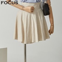 포커스 린넨플레어스커트/FM1E7SK0626P