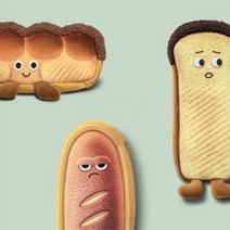 1+1 초이템 귀여운 식빵 필통 펜슬 케이스 3가지 모양, 밤빵+밤빵