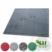 하이매트 플라워발매트 출입구발매트 업소용발매트 벨벳레인매트 플라워매트, 적색