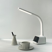 쿨린 고속 무선충전 LED 스탠드 SMODO-910, 화이트, 1개