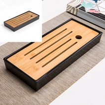 다기트레이 쟁반 블랙 전통다기세트 전통찻잔 도자기수반 카페인테리어소품 예쁜그릇쇼핑몰 다구세트 주방소품