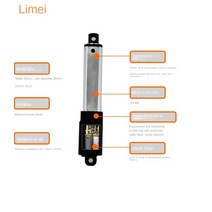 엑추에이터 12V 5mm/초당 21mm 188N 선형 전동 액추에이터 마이크로 미니 DC 브러시, 한개옵션0