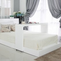 다오름 [착불] 은목 50T 하이그로시도장 퀸Q 베드테이블 침대테이블, 옐로우, 옐로우