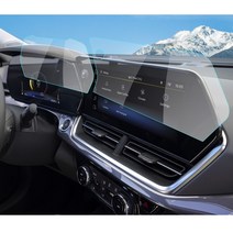 RUIYA 쉐보레 트랙스 크로스오버 2024+ 호환전용 네비게이션 계기판 강화유리 액정보호필름, 네비+계기판