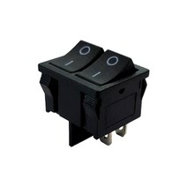 2단 4핀 2버튼 로커 스위치 사각형 ON-OFF 22x20mm HAS0127