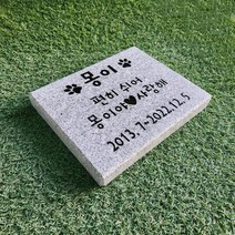 스톤스토리 반려동물비석 강아지비석 고양이 추모 장례 화강석250