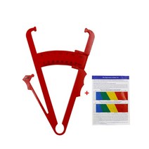 디지털 버니어 캘리퍼스 두께측정 체지방 캘리퍼스 피부 분석기 측정 차트 피트니스 슬림 건강 관리 모니터 피지 측정기 폴더 도구, 03 빨간