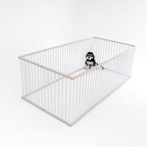 독톡 강아지 울타리 애견 펜스 ABS 높이 600mm 12PCS, 화이트, 네이비