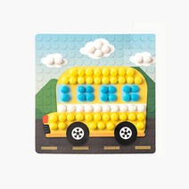 교통수단 탈것 민화콘 모자이크 (버스) _ 51668EA