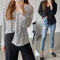 하늘바라기 여성용 오엔 투웨이 린넨 가디건