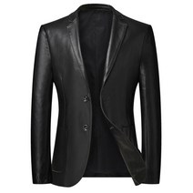 [해외] 오토바이 바이커 할리 데이비슨 플러스 사이즈 6xl 7xl 8xl 남성용 가죽 정장 자켓 가을 클래식 블랙 비즈니스 루즈 pu 코트 남성 브랜드