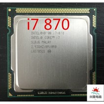 i77700k 인텔 프로세서 i7 870 쿼드 코어 2.93GHz TDP 95W LGA 1156 8MB 캐시 데스크탑 CPU 100 작동, 한개옵션0