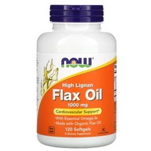 NOW Foods High Lignan Flax Oil 나우 푸드 하이 리그난 플랙스 오일 1 000mg 120소프트젤