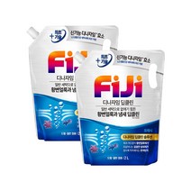 피지 디나자임 딥클린 액체세제 일반/드럼 겸용 프레쉬 2L 리필, 2L 2개