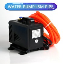 수조 냉각기 어항 쿨링팬 80W 3.5M 물 펌프 220V/110V Muti-fuctional 잠수정 CNC 라우터 1.5KW/2.2KW 스핀들 모터 조각 기계 냉각, [04] pump and pipe, [01] 220V, [02] EU