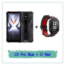 핸드폰 싸게 사는 법 hotwav 사이버 9 프로 러기드 스마트폰 8gb 128gb 7500mah helio p60 octa core 6 3quot 휴대 전화 48mp 후면, 표준 패키지, 파란색 추가 c1 빨간색