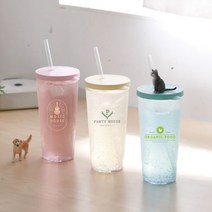 국내생산 주문 제작 심플 빨대컵 670ml DD-09907 57896EA, 쿠팡 핑크