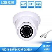 현관 앞 cctv 아파트 현관문 홈캠 방범용 고품질 아날로그 카메라 4K 8MP 5mp 2mp 돔 AHD 미니 보안 CCTV 카메라 1080p IR 나이트 비전 저렴한 가격, 8MP AHD 카메라_단짝