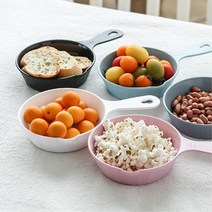 유튜버 먹방 북유럽 모던 손잡이 앞접시 베이비 탕비실 홈파티 디저트그릇, 그레이
