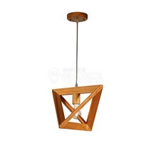 하이전구 원목 펜던트조명 삼각, 포커스LED COB A6 3.5W 6500K
