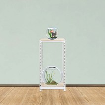 어항받침대 튼튼한 축양장 2단 500 x 500 x 1200, 화이트