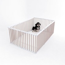 독톡 강아지 울타리 애견 펜스 ABS 높이 500mm 10PCS, 화이트, 네이비