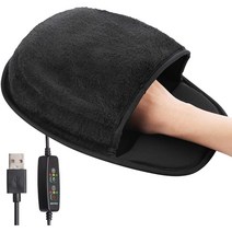 마우스 히터 패드 USB 마우스 핫패드 손목보호대 마우스발열패드, 블랙