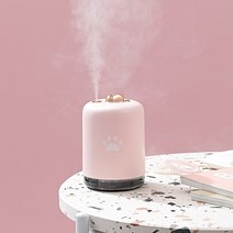 무드등 가습기 usb 아로마 비염 가습기 USB 침실 머리맡 야간 조명 충전식, 충전식 걸파우더 저소음 가습 ※미니 포터블 ※보습