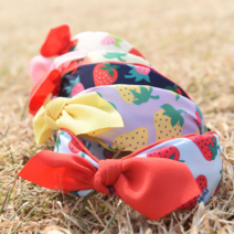 오너클랜 베리베리 딸기 리본 반다나st 헤어밴드 5Colors