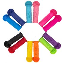 마이크로 킥보드 퀵보드 손잡이 커버 교체 실리콘 고무 액세서리 맥시 미니, 단일사이즈, 연보라색