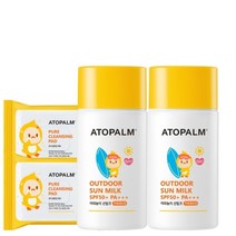 아토팜 야외놀이 선밀크 기획세트x2개 SPF50+ PA+++, 없음