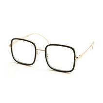 셀러허브(잡화) 남자 여자 캐주얼 사각 스퀘어 얇은 뿔테 안경테