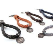 NF쏘나타 키홀더 키링 열쇠고리 스마트키홀더 가죽키링 자동차열쇠고리 고급키링, 안젤로키홀더 브라운