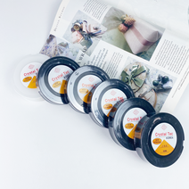 헤세드 국산) 투명 우레탄줄 탄성 비즈줄(50m), 6사이즈전부