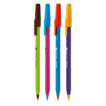 모나미 153스틱 비비드볼펜 0.7mm 1타스, 그린, 6개