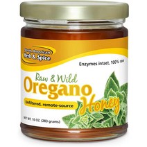 미국직구 북미 허브 & 향신료 야생 오레가노 꿀 - 10온스 - 생꿀 - 마그네슘 칼륨 & 비타민 네츄럴 서플라이원 - 비GMO - 12인분, 수량, 상세참조