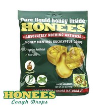 honees 허니 멘솔 유칼립투스 드롭 사탕 20개 1봉지 꿀 캔디, 1개