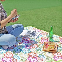 공원나들이 캠핑 운동회 야외용 발수매트 돗자리 초등돗자리 텐트안 낭만 피크닉용품, 스트라이프