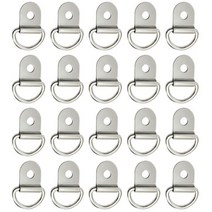 Y4AB 20Pcs D 링 볼트 픽업 침대화물 넥타이 앵커 스트랩 후크 클립104961, 01 A