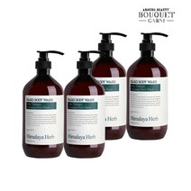 부케가르니 히말라야 허브 나드 티트리로즈향 바디워시 900ml x4개, 단품없음