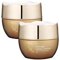 백옥생 대용량 이중기능성 수분크림 아이크림 50ml, 아이크림 50mlX2개
