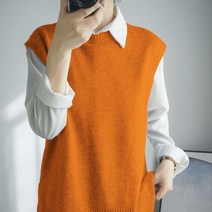 SURBORT 가을 베스트 나시 여 니트 민소매 베스트