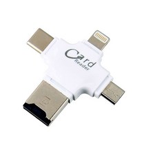 컴스 iOS ALL 스마트폰 카드리더기 4 in 1, USB - IE427