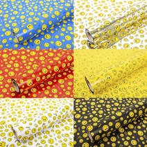 메탈스마일 증착롤포장지 /선물포장[낭만문구소], 노랑(대)